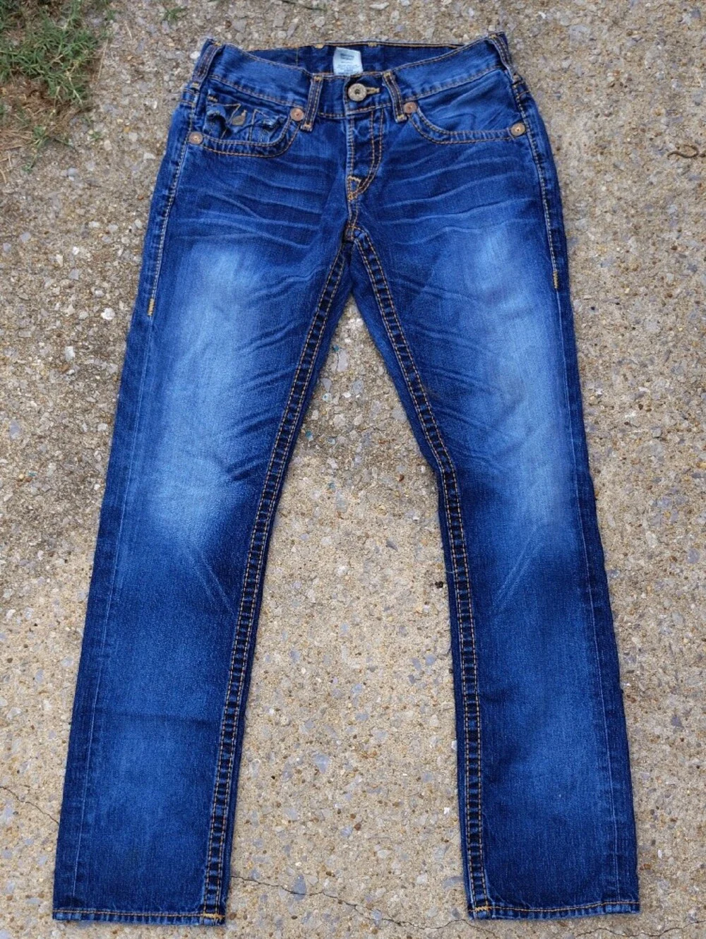 Y2K Big T Ricky True Religion Indigo Men’s Blue Denim Jeans